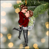 Doll Couple Camping Kissing Hugging, Camping For Life Personalized Ornament NVL09NOV23KL2