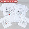 Personalized Bear Family Dad Mom Kid Holding Together Shirt NVL10APR24TP1