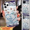 Personalized Blessed To Be Called Grandma Turtle Glass Phone case NVL10AUG21TT1 Glass Phonecase FUEL