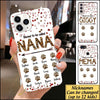 Customized Blessed To Be Called Nana Leopard footprints Phone case NVL10JUL21XT1 Phonecase FUEL Iphone iPhone 12