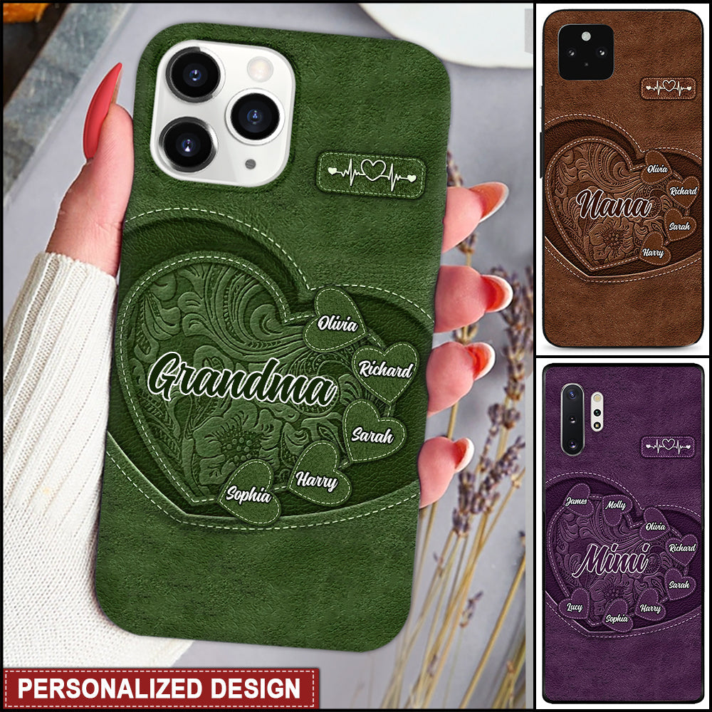 Grandma's Little Sweethearts - Personalized Phone case NVL10MAY24TT1