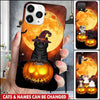 Halloween Cat Lovers Pumpkin Personalized Phone case NVL11AUG22TP1 Silicone Phone Case Humancustom - Unique Personalized Gifts