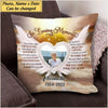 Memorial Upload Photo Heart Wings, In My Heart I Hold A Place That Only You Can Fill Personalized Pillow NVL11JAN23VA1 Pillow Humancustom - Unique Personalized Gifts 12x12in