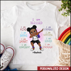 Back To School Dabbing Kid, I Am Kind Capable Smart Love Personalized -  HumanCustom - Unique Personalized Gifts Made Just for You