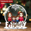Christmas Family Forever Personalized Ornament NVL11NOV22NY1 Acrylic Ornament Humancustom - Unique Personalized Gifts Pack 1
