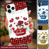 Colorful Christmas Snowman Grandma Mom Little Heart Kids Personalizes Phone Case NVL11NOV22TT1 Silicone Phone Case Humancustom - Unique Personalized Gifts Iphone iPhone 14