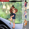 Doll Couple Kissing Hugging Customzied Car Ornament NVL12JUL23NY2