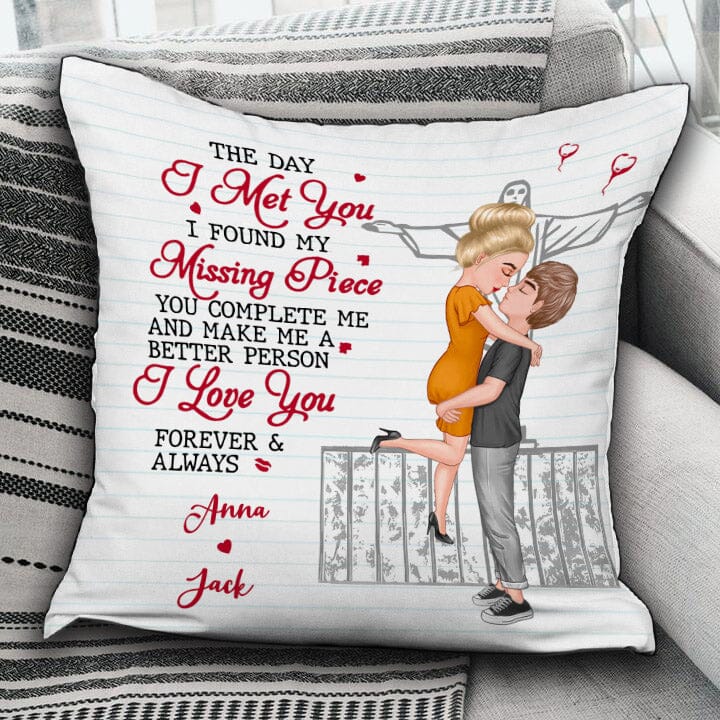 I Love You Forever And Always - Couple Personalized Pillow - Gift For Husband Wife, Anniversary NVL12OCT23TT1 Pillow HumanCustom New 