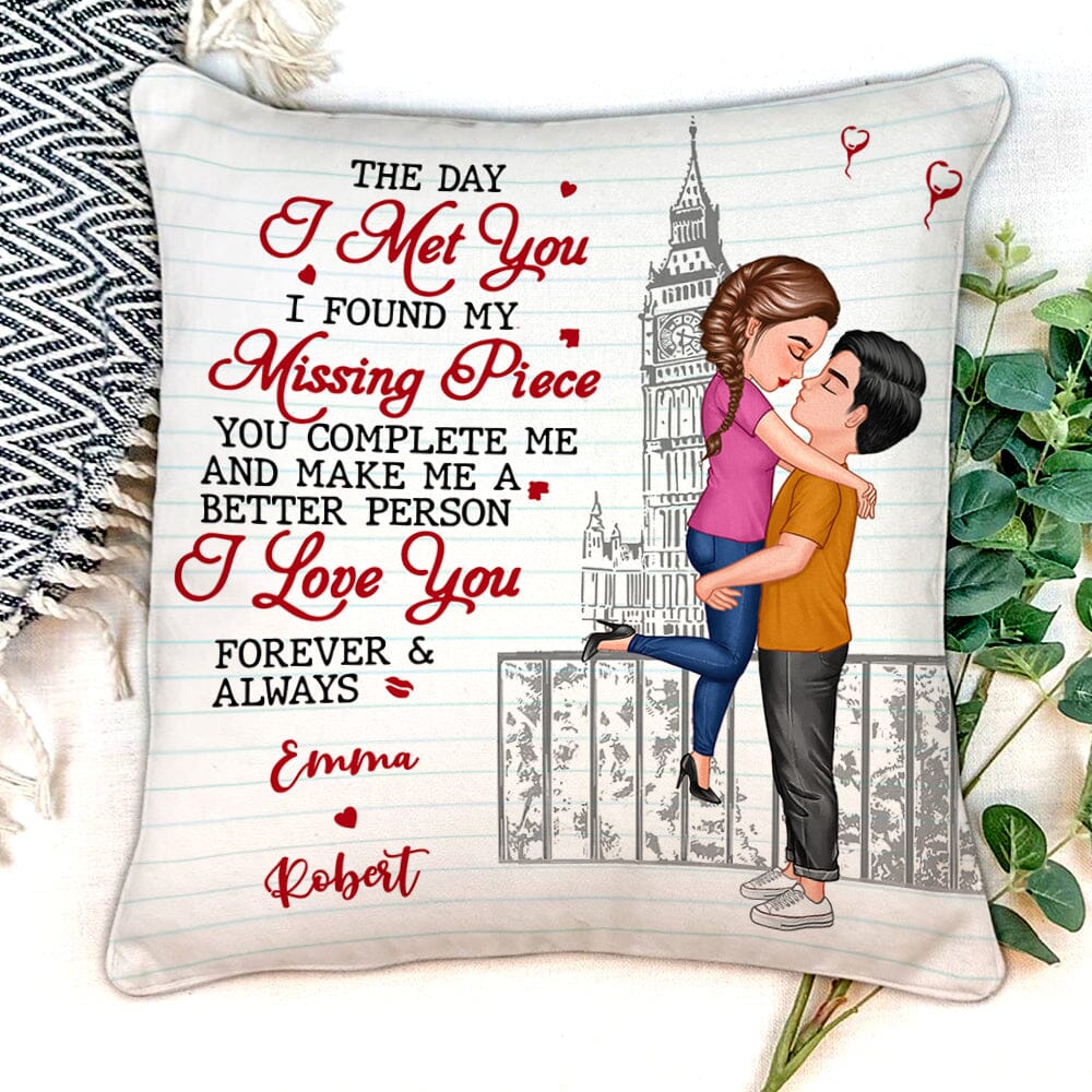 I Love You Forever And Always - Couple Personalized Pillow - Gift For Husband Wife, Anniversary NVL12OCT23TT1 Pillow HumanCustom New 