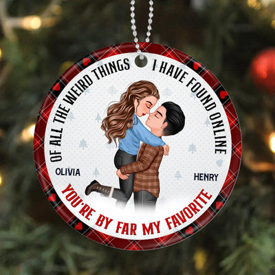 You Are My Favorite By Far Christmas Gift For Couples Personalized Cramic Ornament NVL12SEP23VA2