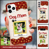 Upload Pet Photo, Cute Puppy Pet Dog Mom Pawprint Personalized Phone Case NVL13JAN23NY2 Silicone Phone Case Humancustom - Unique Personalized Gifts Iphone iPhone 14
