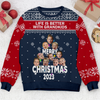 Life Is Better With Grandkids - Christmas Gift For Grandma Mom Personalized Ugly Christmas Sweater NVL13OCT23KL3