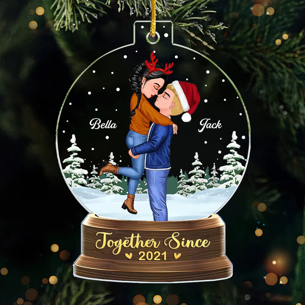 Together Is A Wonderful Place To Be - Couple Personalized Acrylic Ornament NVL13OCT23TT1 Acrylic Ornament HumanCustom New 