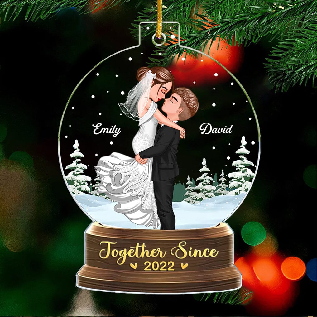 Together Is A Wonderful Place To Be - Couple Personalized Acrylic Ornament NVL13OCT23TT1 Acrylic Ornament HumanCustom New Pack 1 