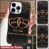 Forever & Always Customized Heart Couple Valentine's Day Phone case NVL14JAN22TP1 Silicone Phone Case Humancustom - Unique Personalized Gifts