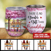 Personlized Best Friend There Is No Greater Gift Than Friendship Wine Tumbler NVL14JUL21TP2 Wine Tumbler Human Custom - Personalized Gift For Everyone 12 Oz