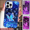 Personalized Grandma Mom Butterfly Grandkids Phone case NVL14JUL22NY1 Silicone Phone Case Humancustom - Unique Personalized Gifts