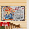 Personalized To My Bestie I Love You Best Firend Printed Metal Sign Nvl14Jun21Tp1 Metal Sign Human Custom Store 12.5 x 17.5 in - Best Seller