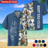 Father's Day Gift Best Dad Ever Hand To Hand Personalized Hawaiian Shirt NVL14MAY24KL1