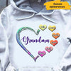 Colorful Grandma Auntie Mom Heart Kids Personalized T-shirt And Hoodie NVL15DEC22NY1 White T-shirt and Hoodie Humancustom - Unique Personalized Gifts Classic Tee White S
