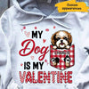 My Dogs My Valentine Pocket Personalized Shirt NVL15DEC22NY4 White T-shirt and Hoodie Humancustom - Unique Personalized Gifts Classic Tee White S