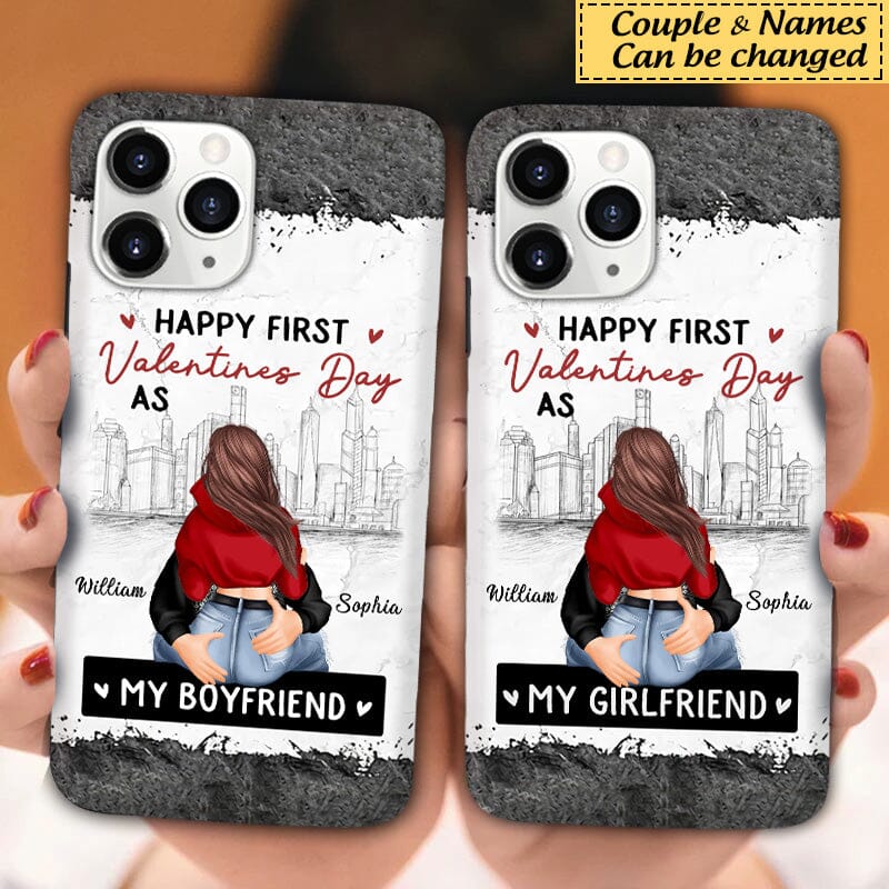 You Are My Valentine Everyday - Couple Personalized Phone case - Valentine Gift For Husband Wife, Anniversary, First Valentines Together NVL15DEC23VA2 Silicone Phone Case HumanCustom - Unique Personalized Gifts Made Just for You 