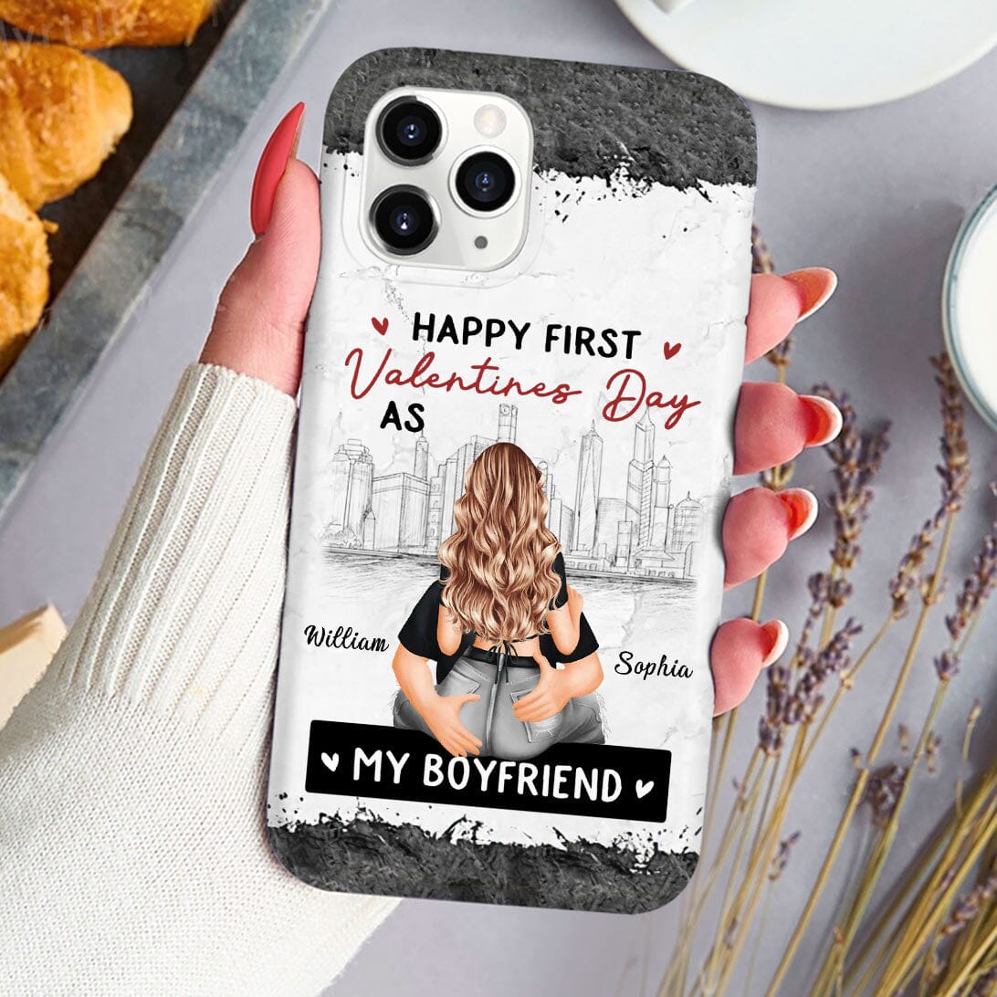 You Are My Valentine Everyday - Couple Personalized Phone case - Valentine Gift For Husband Wife, Anniversary, First Valentines Together NVL15DEC23VA2 Silicone Phone Case HumanCustom - Unique Personalized Gifts Made Just for You 