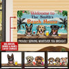 Personalized Beach House Proudly Serving Whatever You Brought Dog Breeds Printed Metal Sign NVL15JUL21TP1 Dog And Cat Human Custom Store 12.5 x 17.5 in - Best Seller