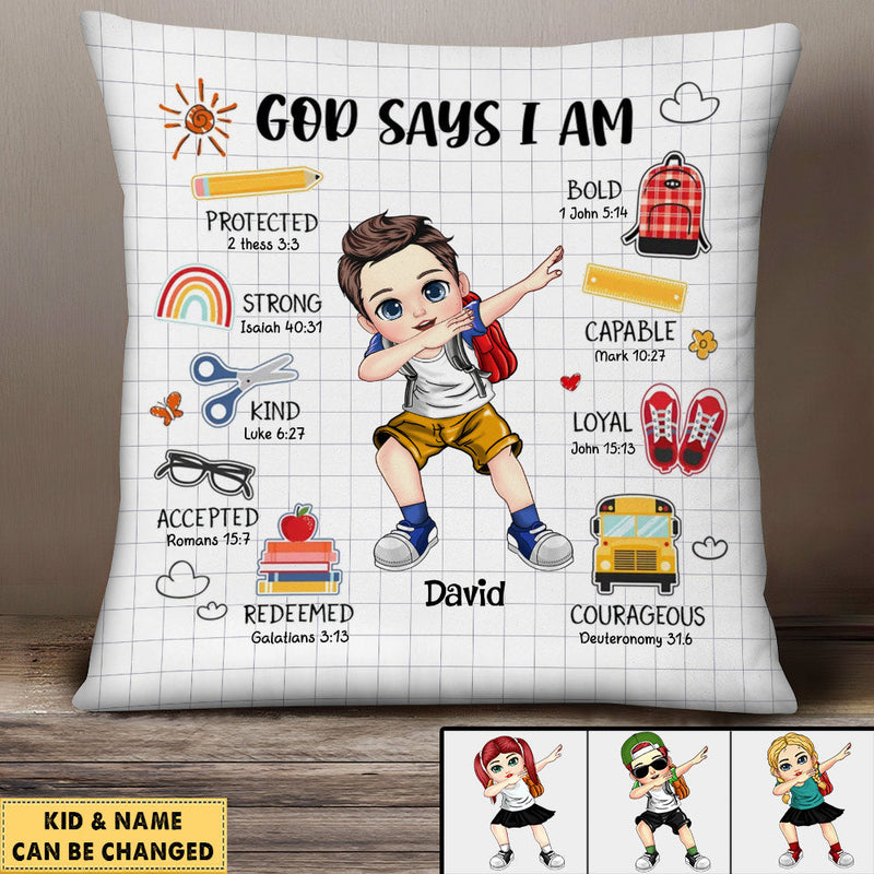 Back To School Dabbing Kid, I Am Kind Capable Smart Love Personalized -  HumanCustom - Unique Personalized Gifts Made Just for You