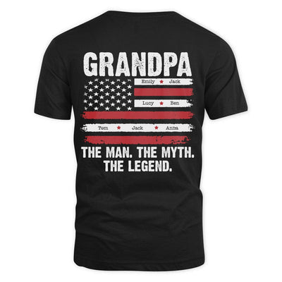 Papa The Man The Myth The Legend - Custom Shirt Gift For Dad Papa NVL16JUN23TP1