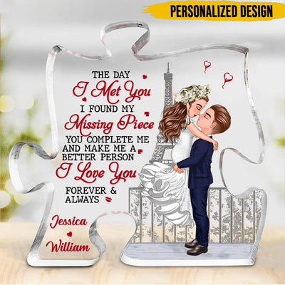 I Love You Forever And Always - Couple Personalized Shaped Acrylic Plaque - Gift For Husband Wife, Anniversary NVL16OCT23TT3