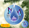 Personalized Butterfly Memorial Circle Ornament NVL17AUG21DD1 Circle Ornament Humancustom - Unique Personalized Gifts