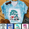 Colorful Gnome Grandma Mom Balloon Heart Kids, I Love Being Nana Personalized V-neck 3D T-shirt NVL17JUL23VA3