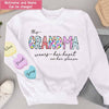 This Grandma Mom Wears Her Heart On Her Sleeve Personalized Mother's Day 3D Sweater NVL18JAN23TT1 3D Sweater Humancustom - Unique Personalized Gifts