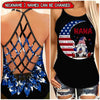 Personalized Grandma Gnome Moon American Flag Cross Tank Top NVL18MAY23TP3 Combo Legging and Tanktop Humancustom - Unique Personalized Gifts Combo S S