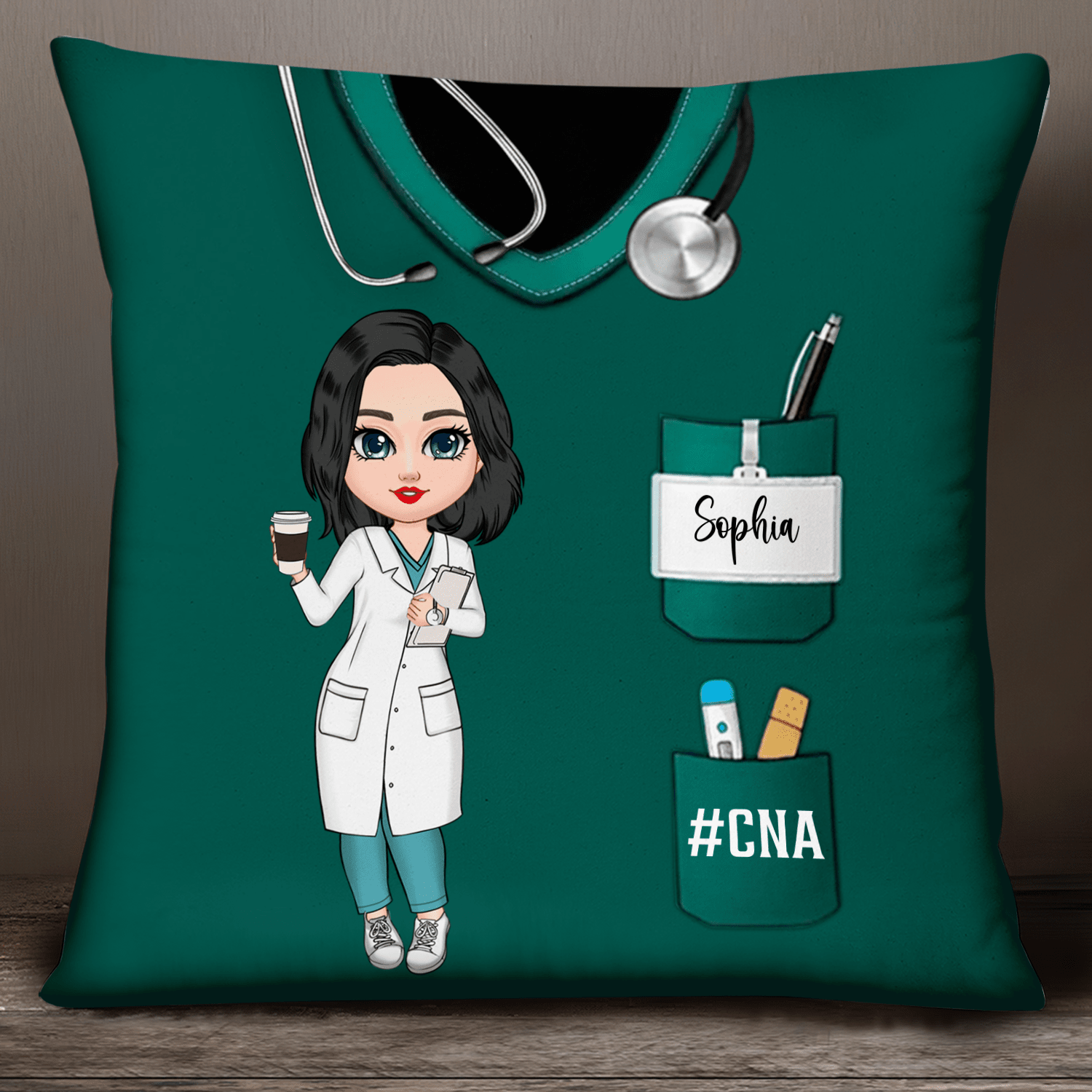 Nurse Life Pretty Doll Nurse Personalized Pillow NVL18OCT23KL1 Pillow HumanCustom - Unique Personalized Gifts Made Just for You 