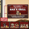 Personalized The Drinks Are Cold And The Friendship's Free Dog Breeds Printed Metal Sign NVL19JUL21TP1 Dog And Cat Human Custom Store