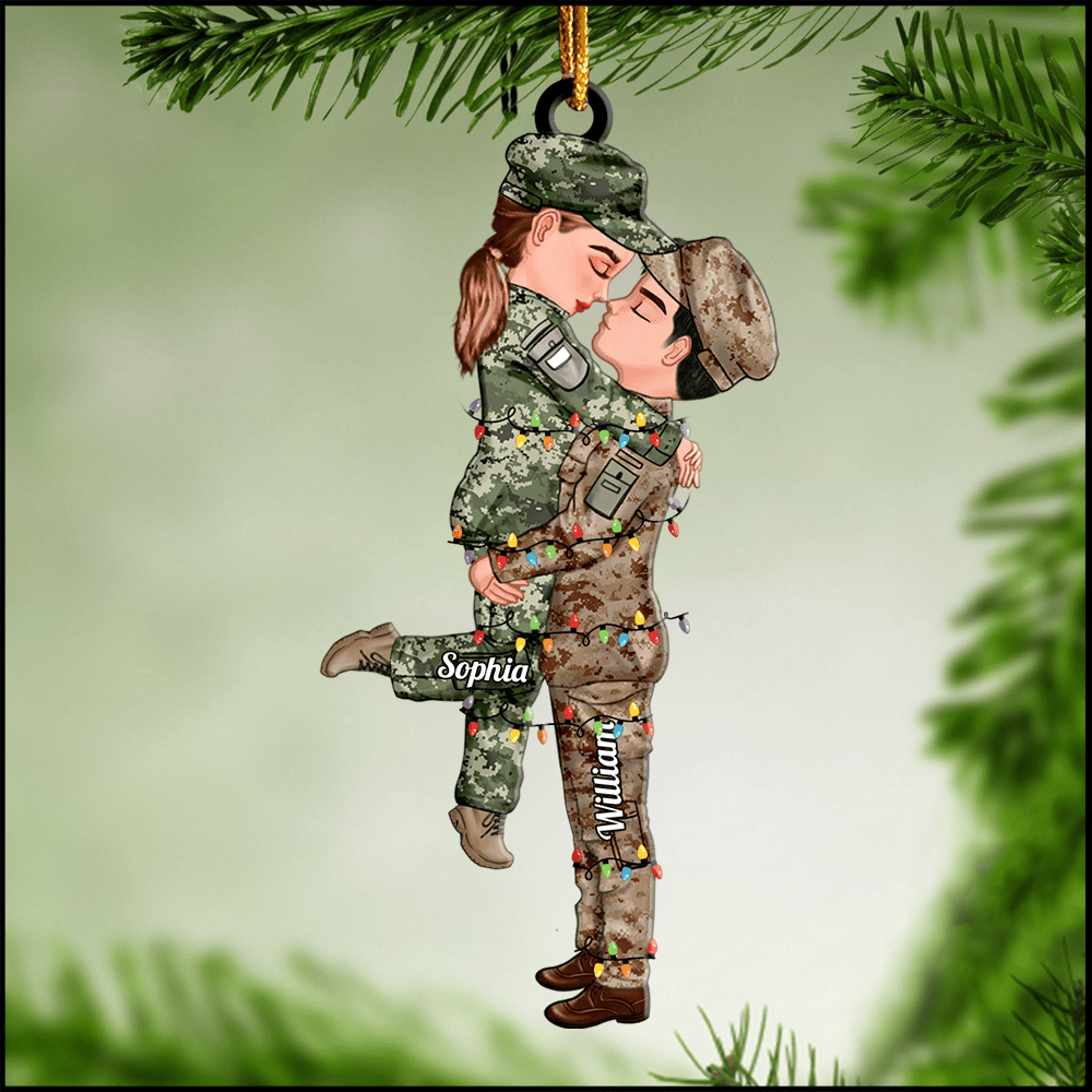 Acrylic Ornament, Couple Portrait, Firefighter, Nurse, Police Officer, Military, Chef, EMS, Flight, Teacher, Gifts by Occupation Personalized NVL19SEP23KL2 Acrylic Ornament HumanCustom - Unique Personalized Gifts Made Just for You 