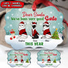Dear Santa We've Been Very Good Cats This Year Personalized Cat Christmas Aluminum Ornament MDF Benelux Ornament Humancustom - Unique Personalized Gifts
