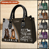 Just A Girl Who Loves Horses Personalized Leather Handbag NVL20FEB24KL3