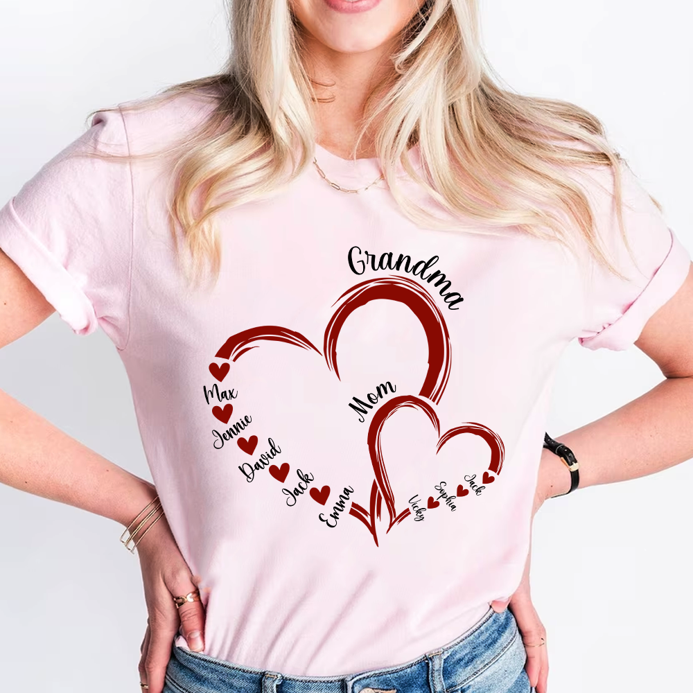 Mom Grandma Sweethearts Gift For Mother's Day Personalized Shirt NVL20MAR24KL1