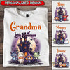Grandma Of These Little Monsters - Family Personalized Custom Unisex T-shirt, Hoodie, Sweatshirt - Halloween Gift, Gift For Grandma, Grandpa NVL21AUG23TP1