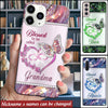 Blessed To Be Called Grandma Mom Heart Butterfly Kids Personalized Glass Phone case NVL21JUN22DD1 Glass Phone Case Humancustom - Unique Personalized Gifts