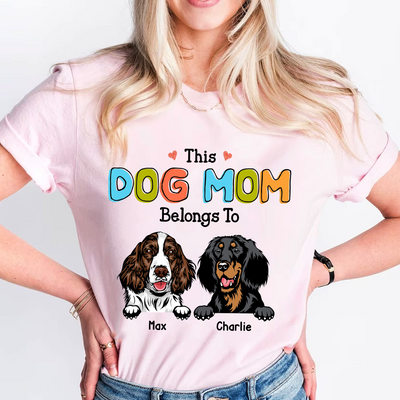 This Dog Mom Belong To Personalized Shirt NVL21MAR24KL1