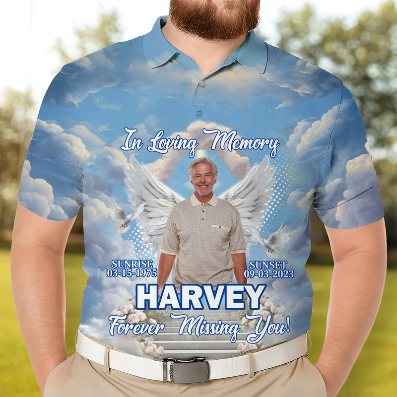 In Loving Memory, Forever Missing You - Personalized Polo Shirt