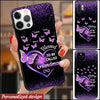 Grandma Mom Heart Infinity Personalized Butterfly Phone case NVL24FEB22TT4 Silicone Phone Case Humancustom - Unique Personalized Gifts
