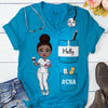 Nurse Life Pretty Doll Nurse Personalized V-neck 3D T-shirt NVL24JUL23KL3