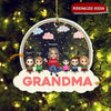 Christmas, Loving Gift For Grandma Version Cloud Personalized Ornament NVL24NOV22VA1 Acrylic Ornament Humancustom - Unique Personalized Gifts Pack 1