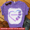 Personalized Grandma Mom Heart Grandkids Sweat Heart Color 3D T-Shirts NVL25APR23TP1 3D T-shirt Humancustom - Unique Personalized Gifts S 
