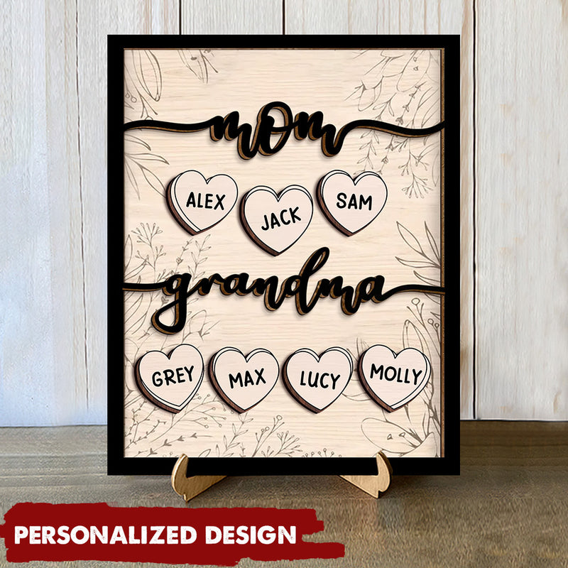 Christmas Personalised Gift Wooden Plaque Custom for Grandma Grandpa Mom  Nana | eBay